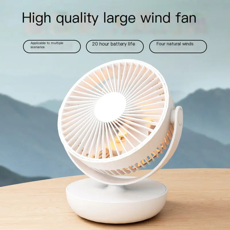 2024 Mini USB Desk and Hanging Fan - Rechargeable